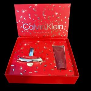 Calvin Klein Euphoria Gift Set - Red and Silver